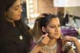 Learners from Chill Out Training Fashion & Photographic Makeup course prepare for their fashion shoot!